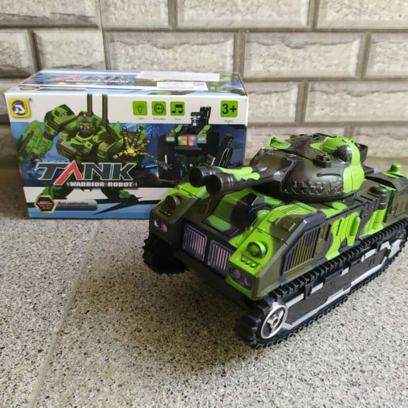 Mainan Edukasi Anak Tank Warior Robot l Tank Bisa berubah jadi robot bump N Go