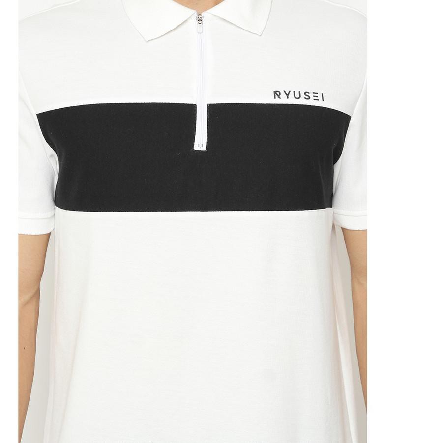 black and white polo