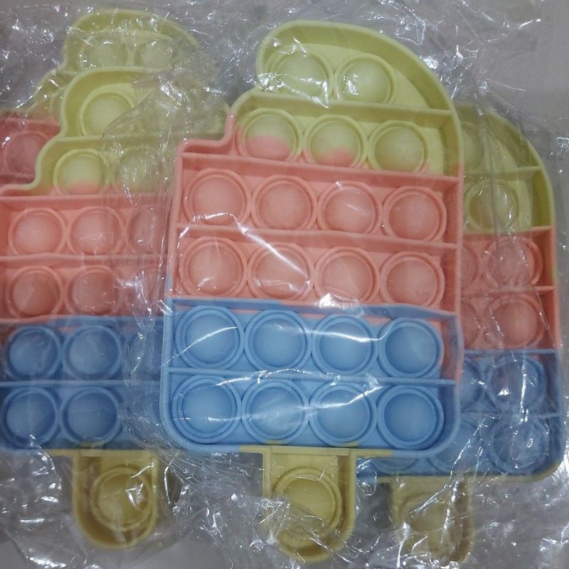 POP IT BENTUK-BENTUK MAINAN ANAK IMPOR-Popsicle 12cm