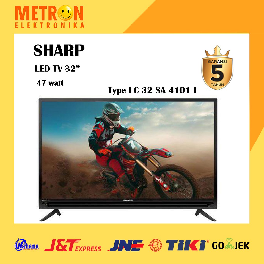 SHARP LC 32 SA 4101 I AQUOS / 32 IN LED TV + USB MOVIE / TELEVISI 32 INCH / LC32SA4101I