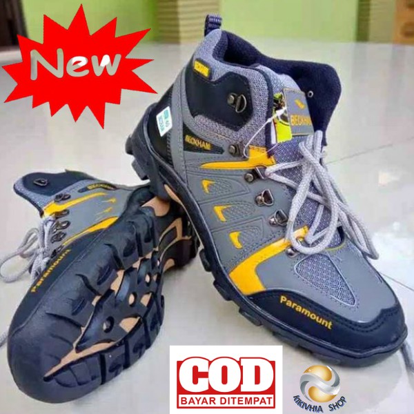 Sepatu hiking beckham paramount / Sepatu beckham / Sepatu gunung Pria / sepatu boots hiking safety
