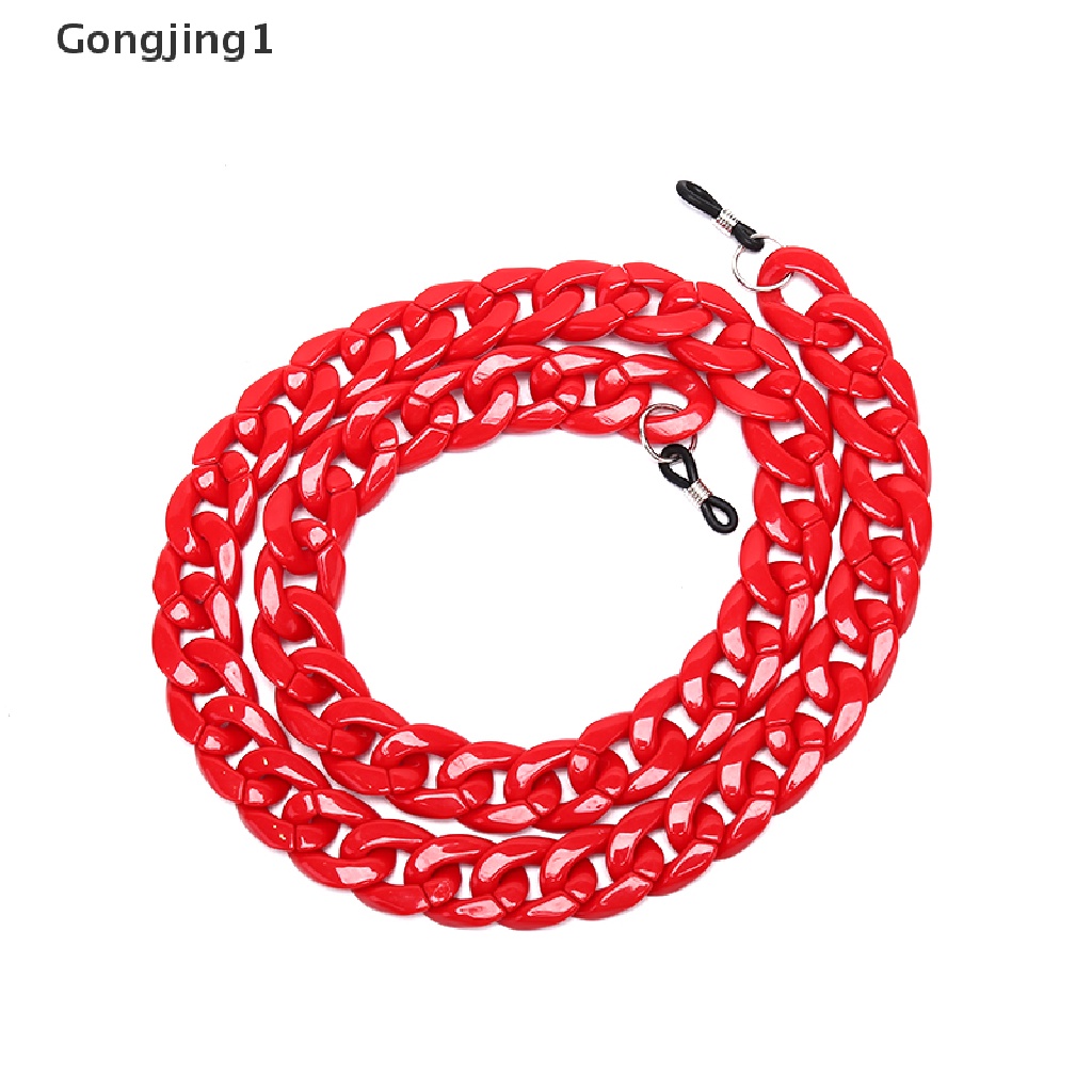 Gongjing1 Tali Lanyard Kacamata Bahan Akrilik Ukuran 66cm