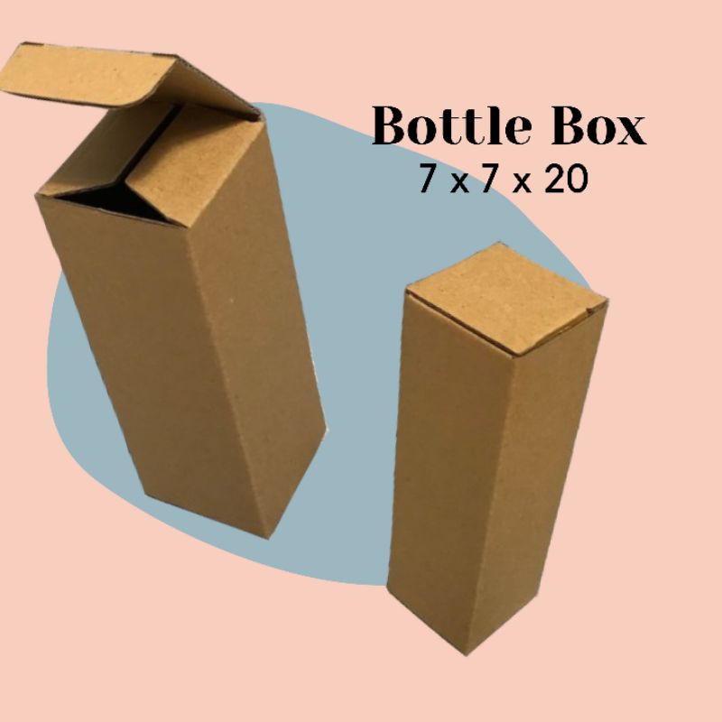 

BOTTLE BOX // KARDUS BOX DIE CUT 7x7x20 // PACKAGING KARDUS KARTON // KEMASAN BOTOL