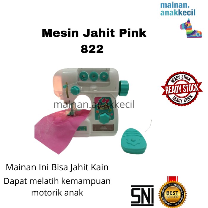 MAINAN ANAK CEWEK PEREMPUAN MESIN JAHIT PINK SEWING MACHINE