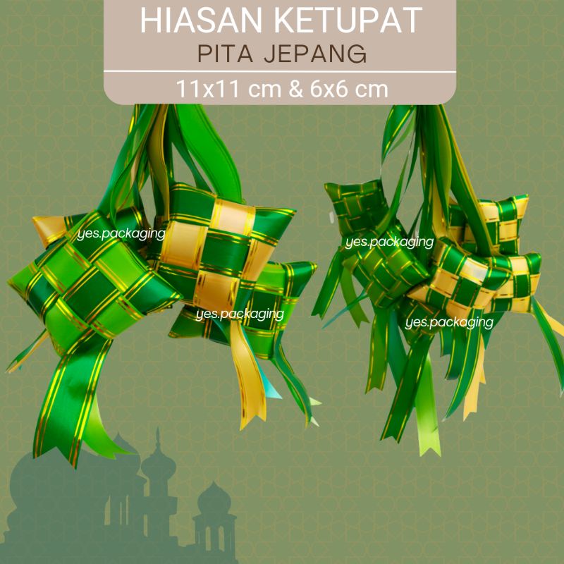 Jual Hiasan Pita Ketupat Mini Jumbo Hampers Parcel Parsel Lebaran Idul Fitri 2023 Shopee Indonesia