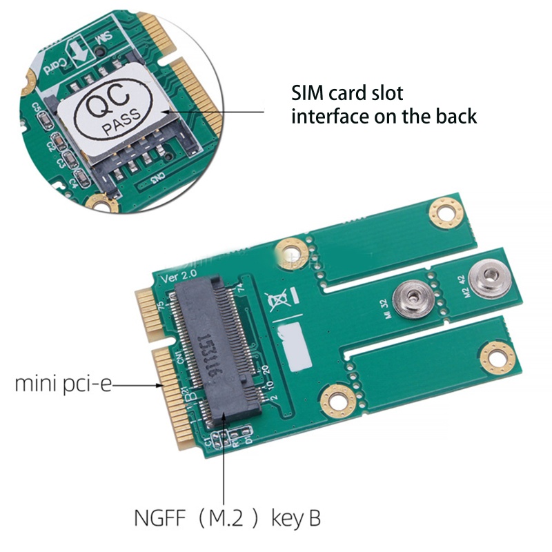 Btsg NGFF Untuk M.2 (Kunci-A+E/Key-A) Ke Mini PCI-E Untuk Express Adapter Converter Ukuran Lengkap/Half Size Slot mPCIe Untuk 8260N