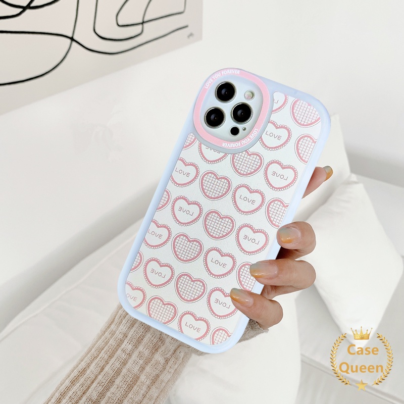 Soft Case TPU Motif Bunga Pita Kotak-Kotak Pink Untuk IPhone 11 12 13 Pro Max 7 8 6 6s Plus XS Max X XR SE 2020