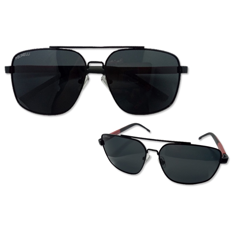 Kacamata Hitam Polarized Pria Wanita Square Frame Sunglasses Style Retro Ultraviolet Glare Blocking Kaca mata Anti Silau  Lensa Polarised / Polinelli