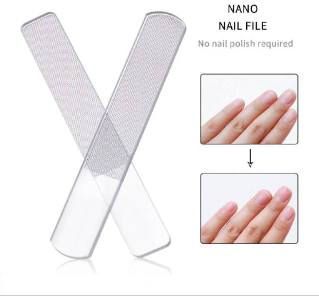 nano nail file - magic nail - glass nail shiner pengkilap kuku // nano file