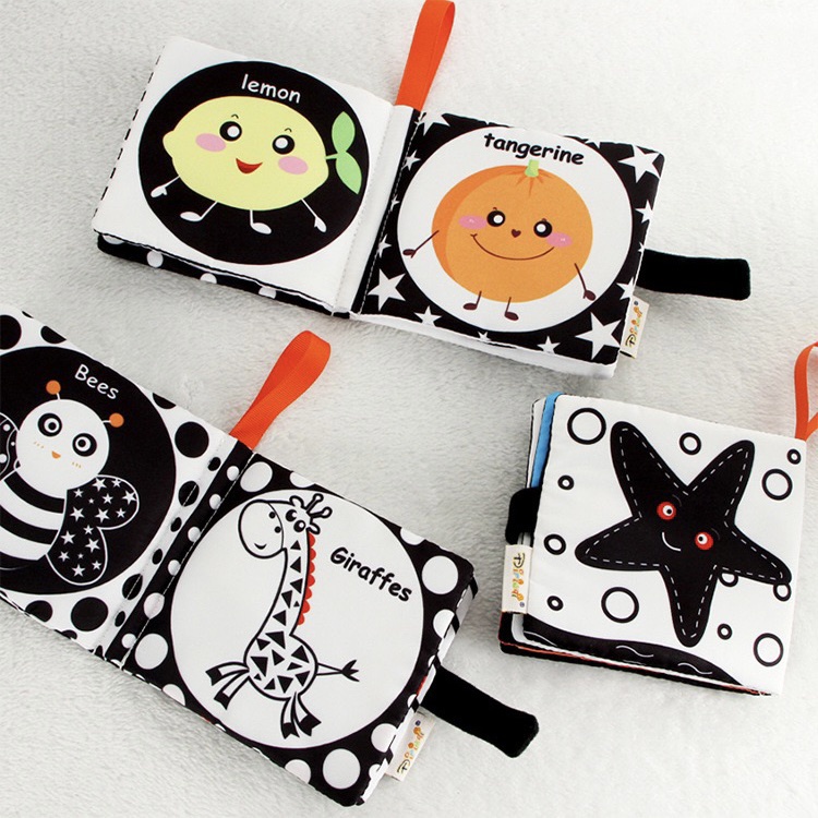 BW SOFT BOOK | buku bantal kain bayi | soft book baby | buku edukasi bayi