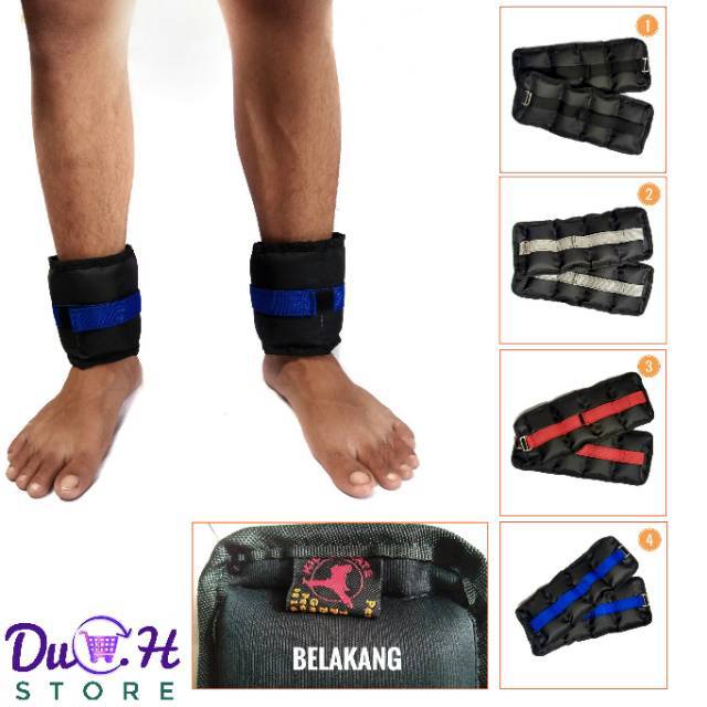 Pemberat Kaki 1kg bendel kaki fitness Penguat otot kaki beban olahraga