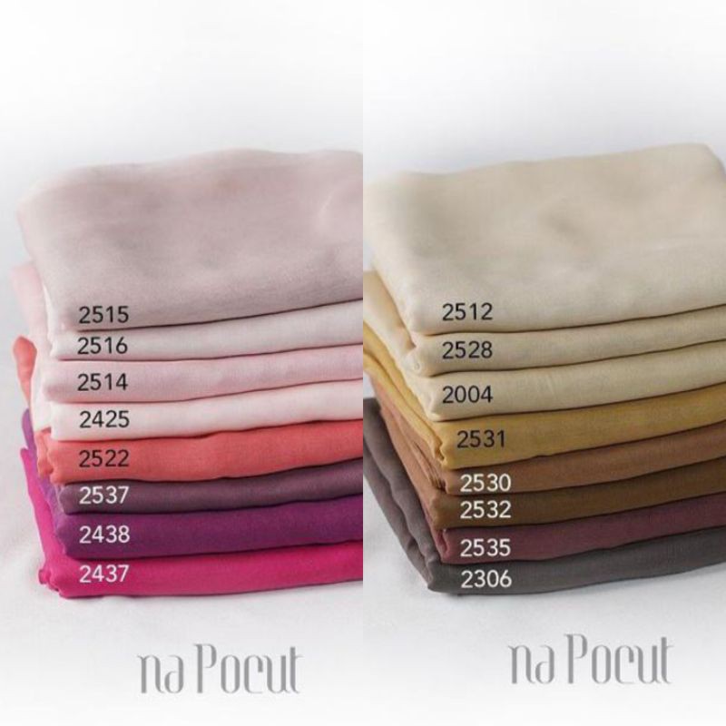 plain paris polos napocut jilbab segiempat