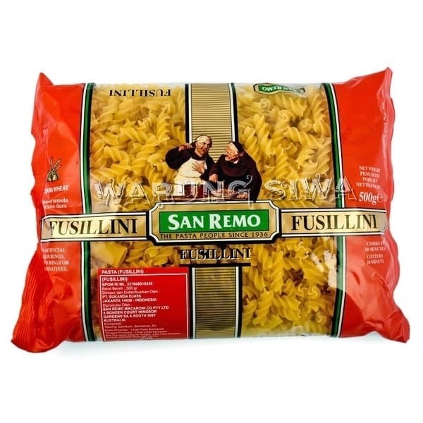 

san remo pasta fusillini 500 gram