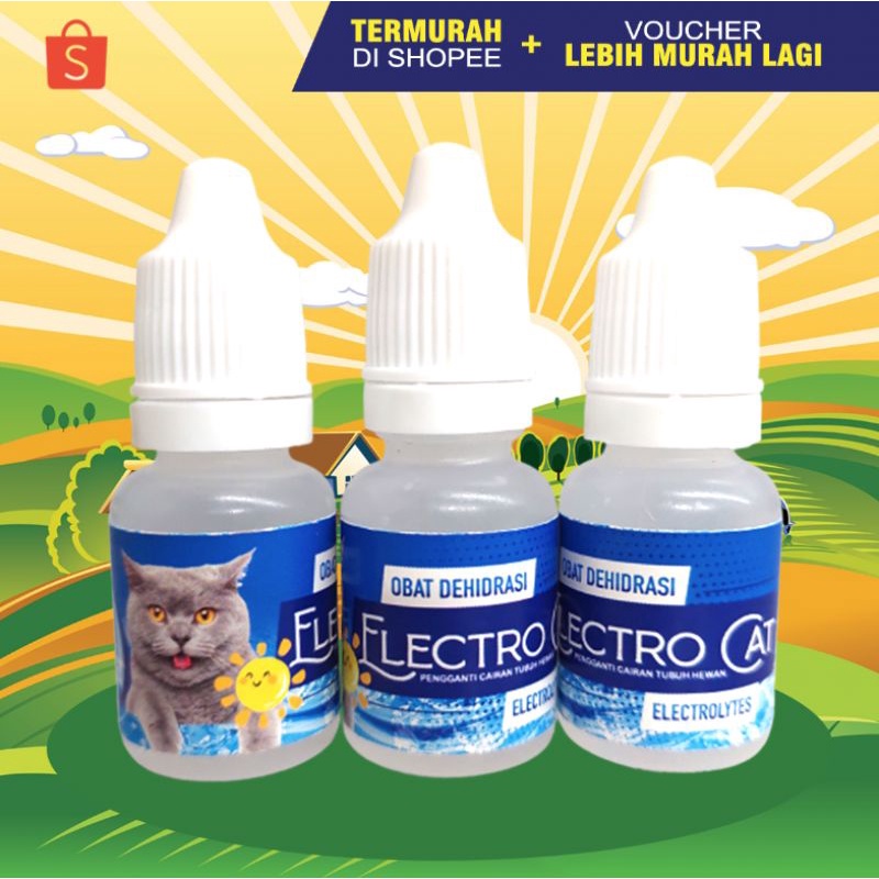 ELECTRO CAT - Obat Dehidrasi Kucing Pengganti Cairan Tubuh Kucing Obat Kucing Kepanasan Lemas Penambah Energi Kucing