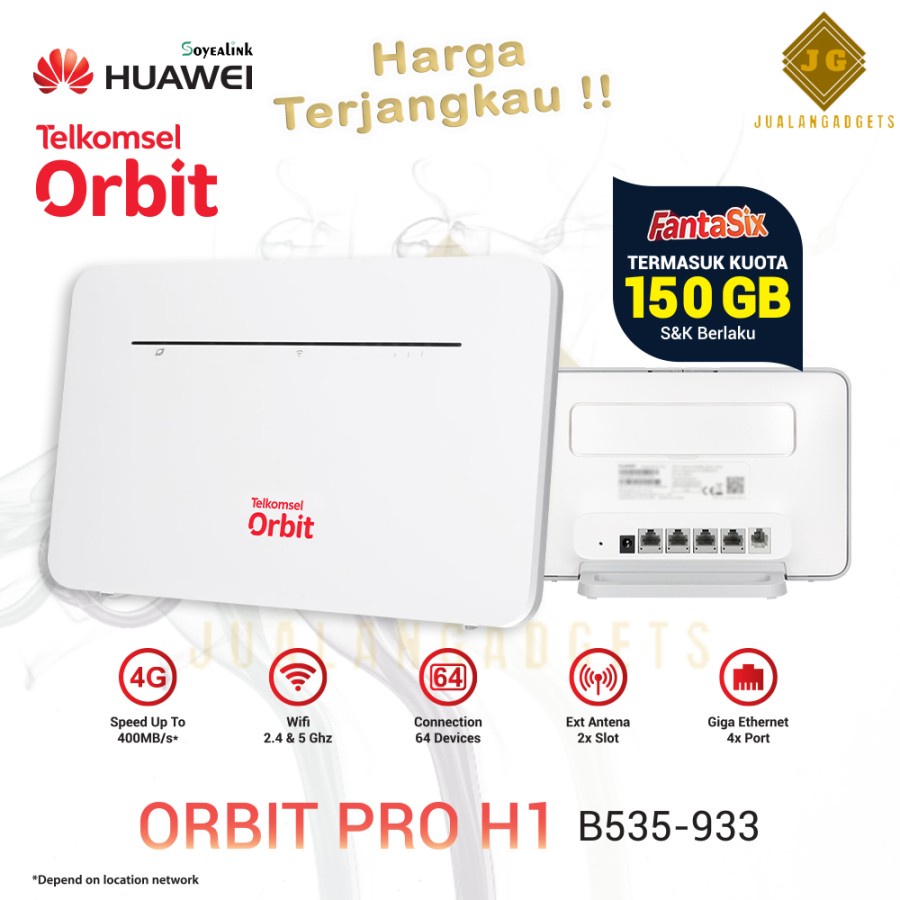 Telkomsel Orbit Pro H1 B535 Wifi Modem Home Router - Garansi Resmi