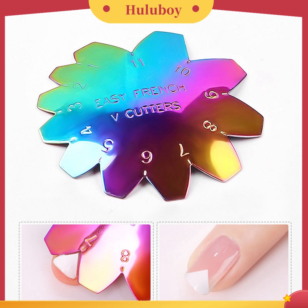 Huluboy Huluboy♡ Plat Stempel Kuku Bahan Stainless Steel Untuk Nail Art