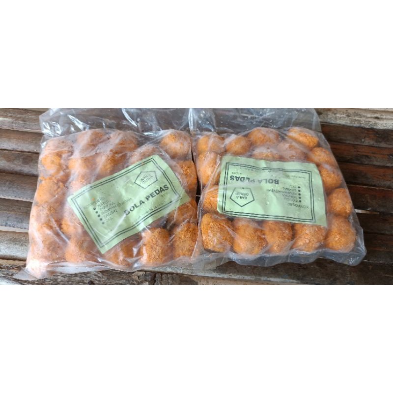 

Ready Stok premium Kemasan FROZEN Homade Kemasan 445gram BOLA PEDAS