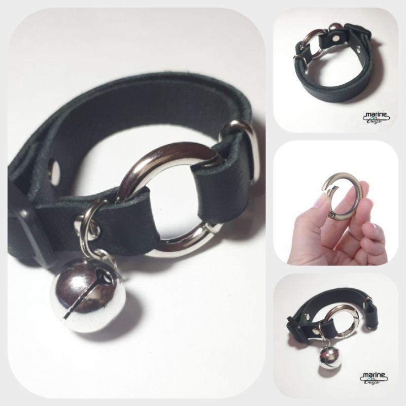 kalung kucing kulit asli