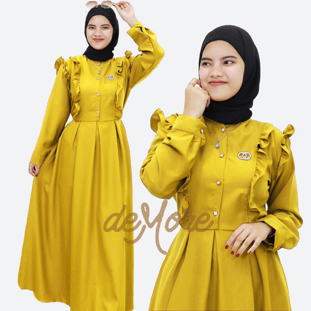 GAMIS POLOS WANITA MUSLIM MELIA DRESS SHAKILA DEMORE