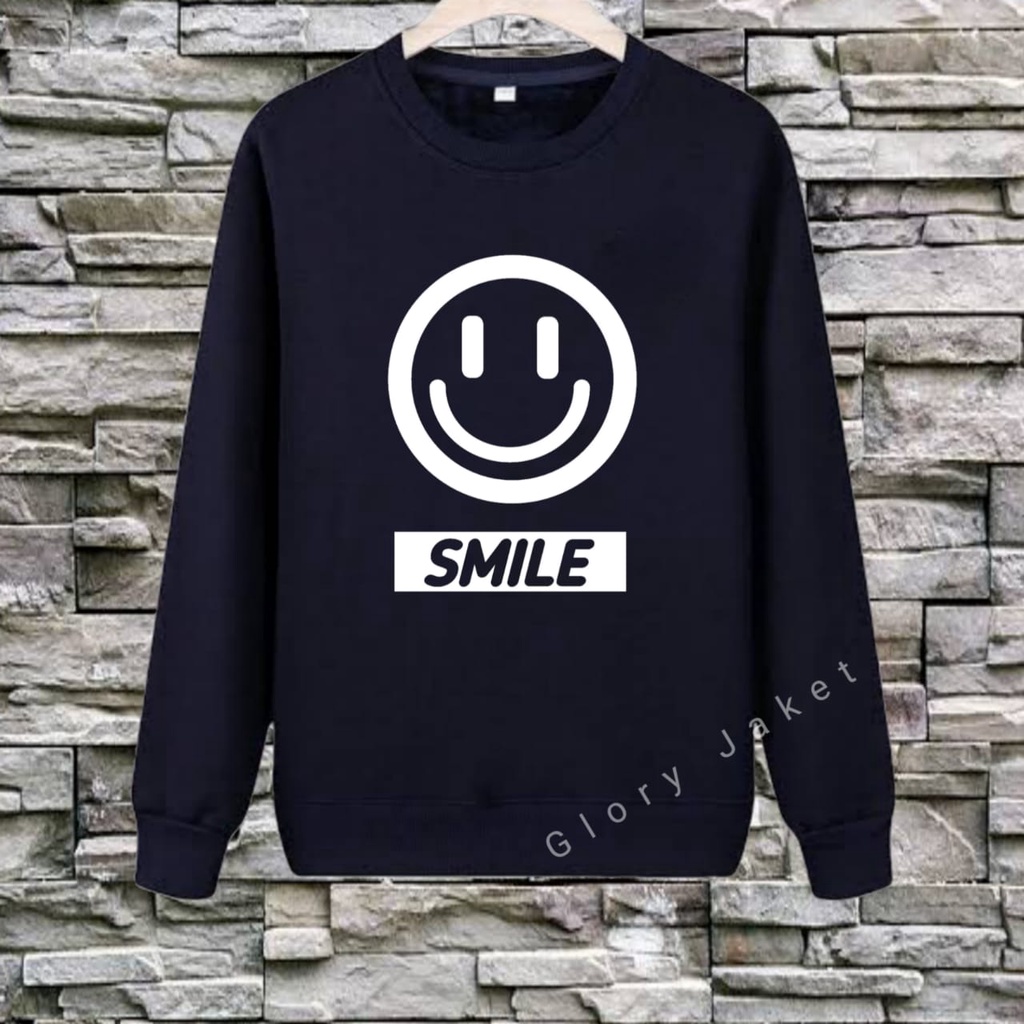 Sweater Crewneck Pria Wanita Semile Full Dada