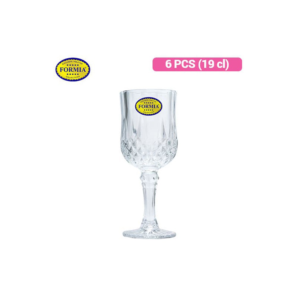 Formia Gelas Berkaki Crystal Wine 19 Cl/6 Pcs