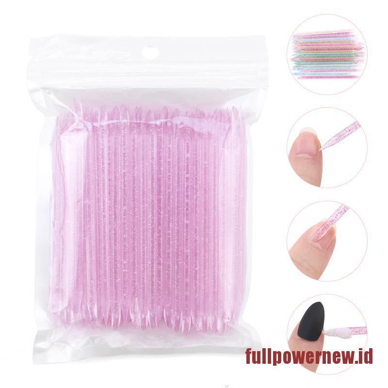 【COD】100Pcs Reusable Crystal Stick Cuticle Remover Tool  Care Nails Manicures Tools