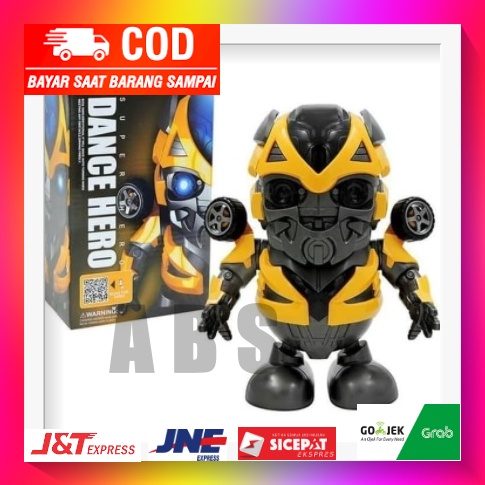 Mainan KADO HADIAH anak ROBOT ROBOTAN ROBOT BUMBLEBEE DANCE HERO - SMART DANCE ROBOT SUPER HERO UNIK