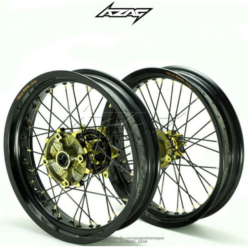 VELG SET CRF 150 L SUPERMOTO VELG EXCEL TAKASAGO RING 17/300/350