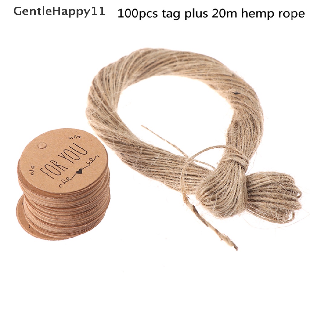 100pcs Label Tag Kertas Kraft Motif For you Untuk Dekorasi Hadiah
