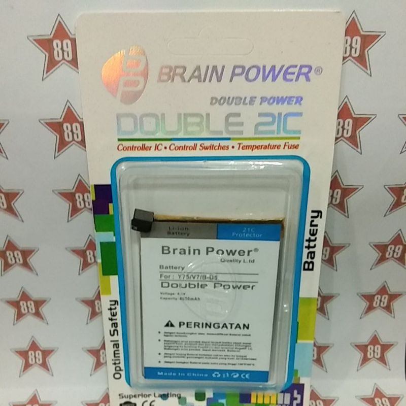 Battery batre Vivo Y75 - BD5 soket Brain power