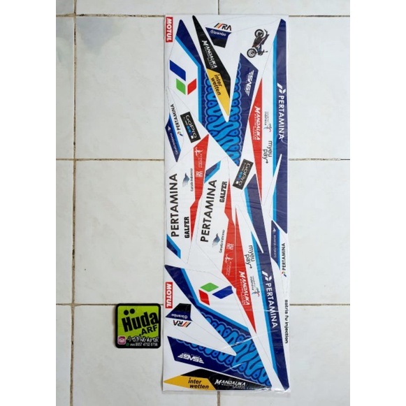 Striping lis sticker variasi Suzuki Satria Fu Injection mandalika satria Fu Injection