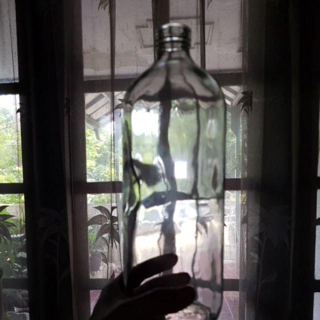 Botol Bensin 1 Liter  /  Botol Kaca Bening Bolles Botol Botol  Jamu / Bensin 1 Liter  1000 Ml Gosend