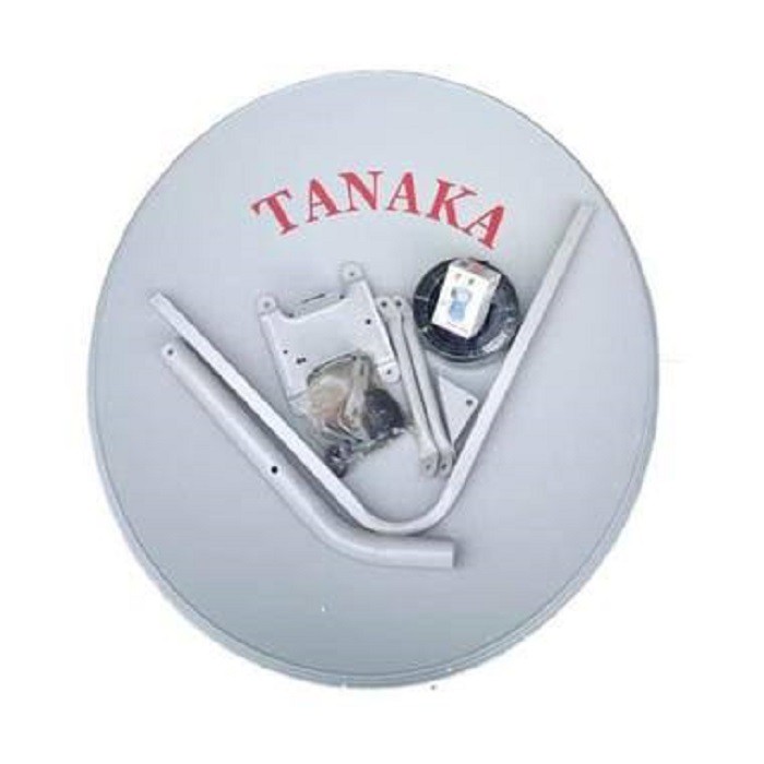 Paket Parabola Mini TANAKA Komplit Set 75CM Payung Dish Satelit