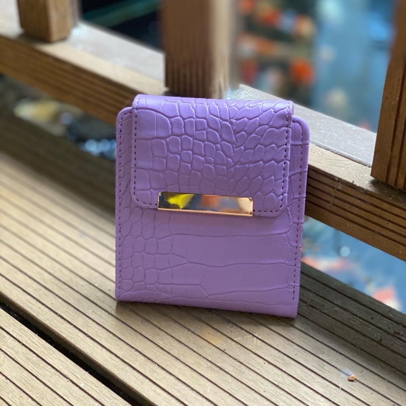 Dompet Mini Wanita Murah Motif Croco Terbaru Cocok Untuk Kondangan MELATI ORIGINAL by ANDARI