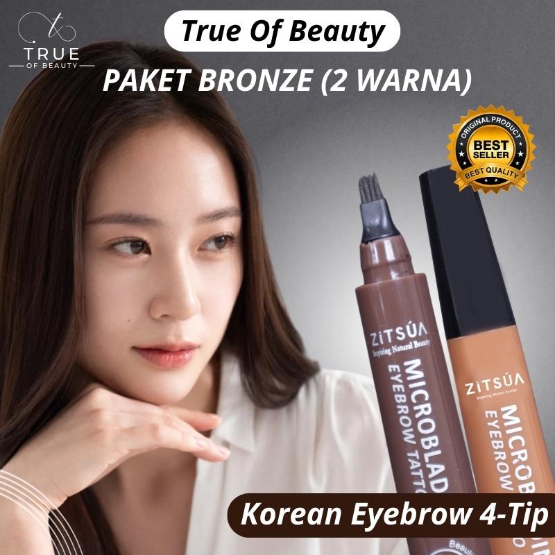 Pensil Alis Korean Tattoo Pen 4-Tip Waterproof Microblading ZITSUA