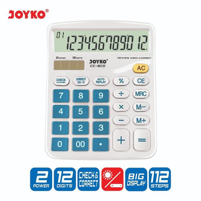 

Terlaris Calculator / Kalkulator Joyko CC-8CO / 12 Digits / Check Correct - Hijau muda Mantul