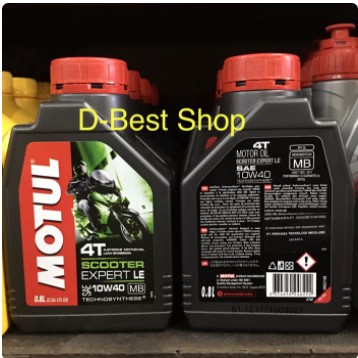 OLI MESIN MOTUL MATIC SCOOTER EXPERT LE 10W/40 0,8 LTR