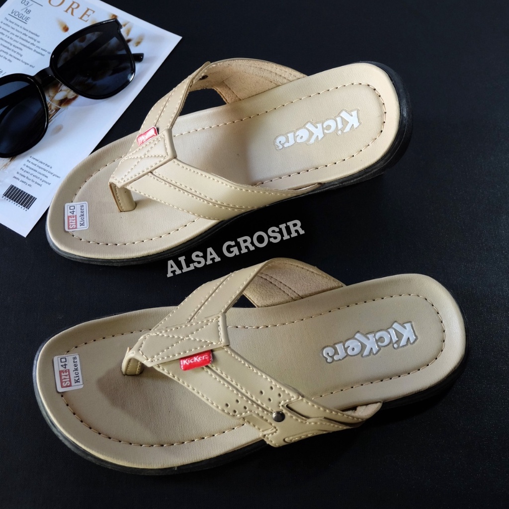 PROMO !!! SANDAL JAPIT PRIA MURAH KICKERS , SANDAL IMPORT PRIA 1KG MUAT 2PASANG