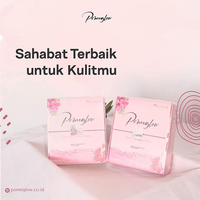 POMEGLOW COLLAGEN Pome Glow Original Kolagen Minuman Colagen Pencerah Kulit Pouch isi 10