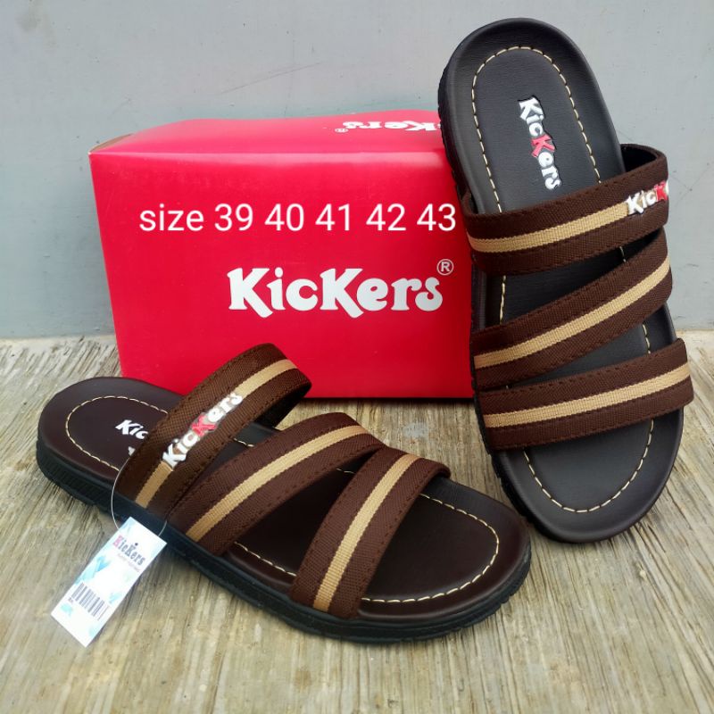 SANDAL LAKI-LAKI  SLOP BISBAN TRENDI / SANDAL PRIA KICKERS MURAH / SANDAL  KICKERS RINGAN / SANDAL SLOP  KICKERS PRIA  TERNYAMAN