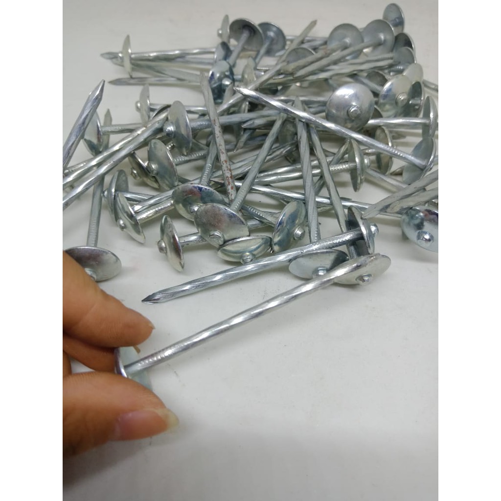 Paku Seng Ulir 3 Inch - Paku Asbes 7.5cm harga per 10pcs KD129