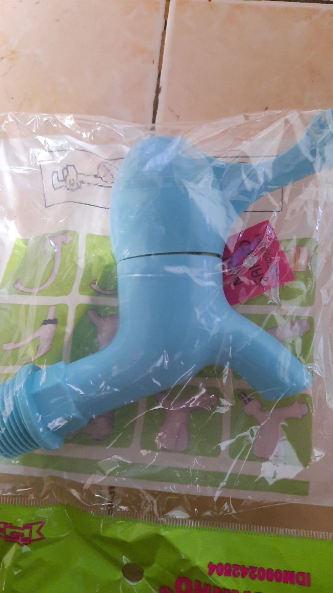 Kran Plastik Pvc New Sanho / Keran Air Engkol / Plastik Tap