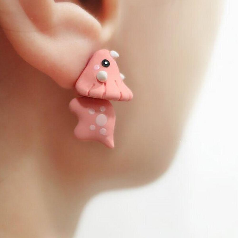R-flower Animal Bite Earring Elegan Perhiasan &amp; Aksesoris Perhiasan Fashion Mewah Handmade Clay Earrings