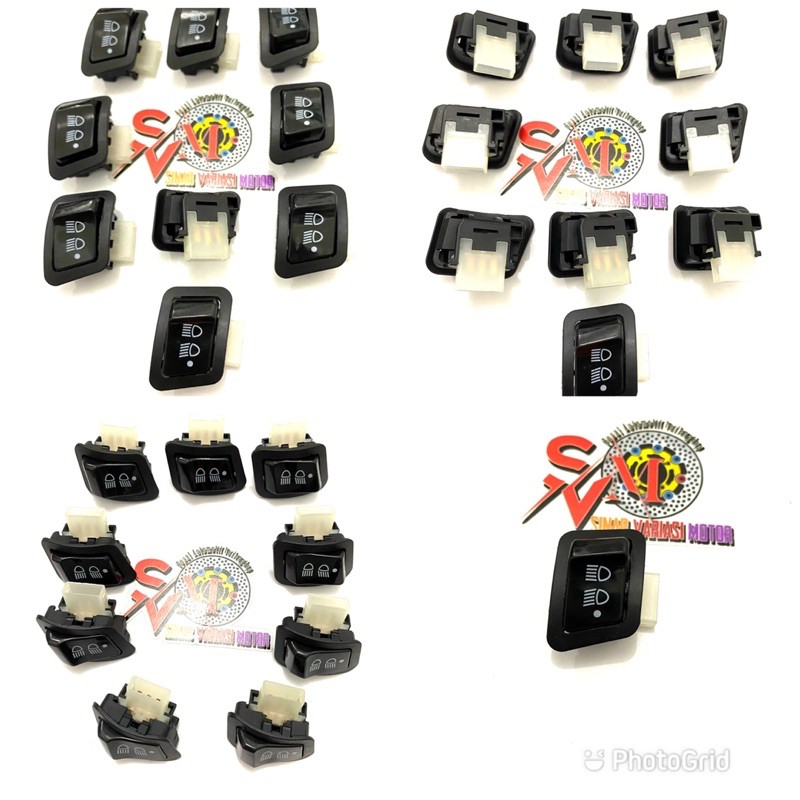 saklar dim 3 fungsi/saklar honda/saklar lampu jauh dekat beat pnp