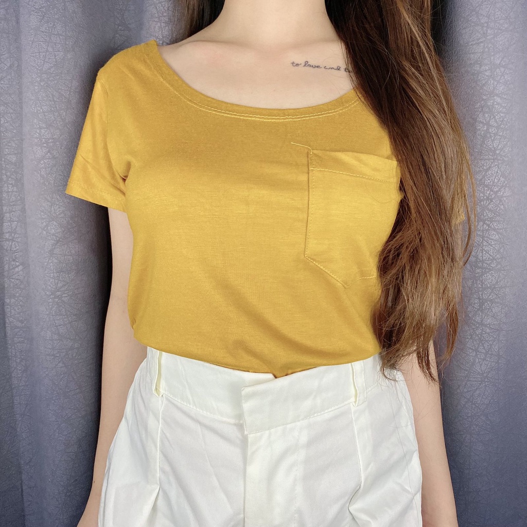 Vimel Collection - Crop top Pocket Polos / Crop Wanita