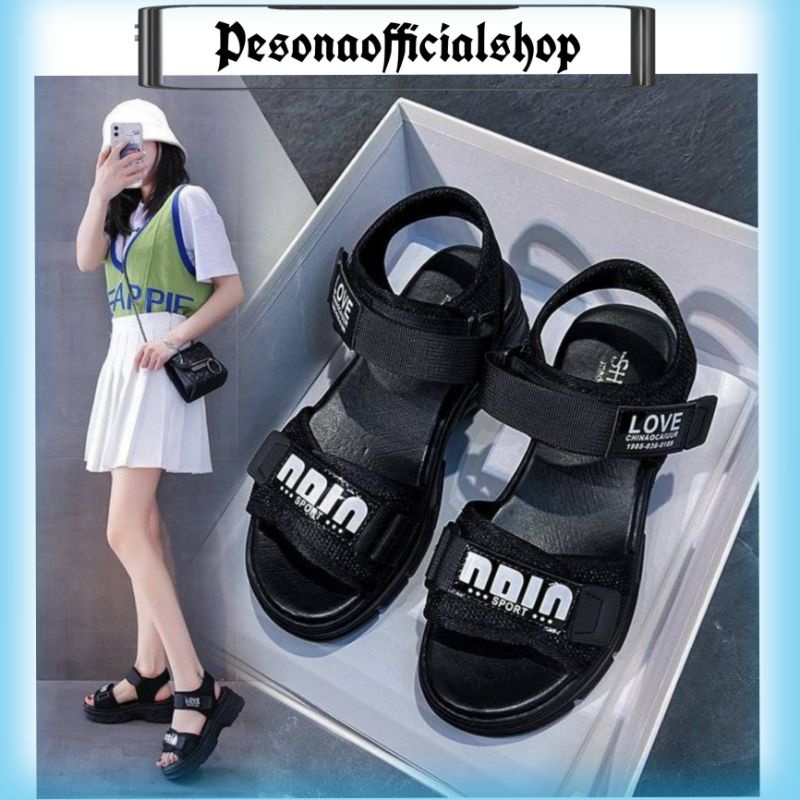 COD POS 2108 Sandal Gunung Tali Strap Sandal Wanita Import Premium