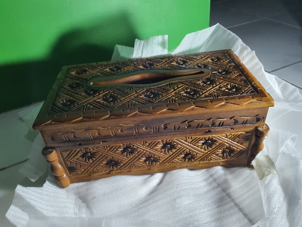 Tempat Tissu Kotak Tissu Soufenir Kayu Langsung Pengrajin Jepara