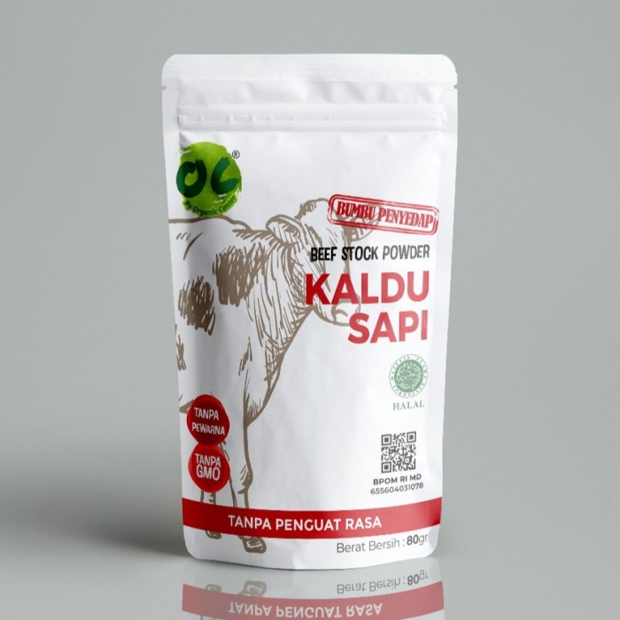 Organic Center- Bumbu Rasa Kaldu Sapi Beef Stock Powder 80g for 1+ years