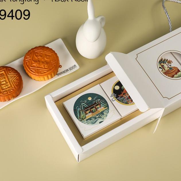 

ペ Kotak Mooncake isi 4 sekat 4| K9409 dus Kue Bulan| Box| Packaging | K90| K94
