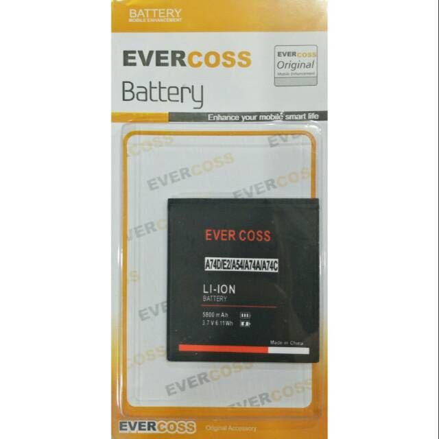 Batterai Evercoss A74D / E2 / A54 / A74A / A74C Original Baterai